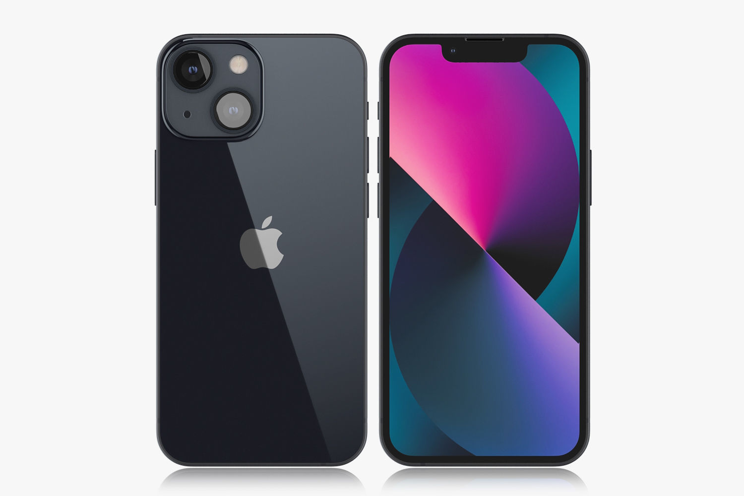 Apple iPhone 13 mini Midnight 3D model_2
