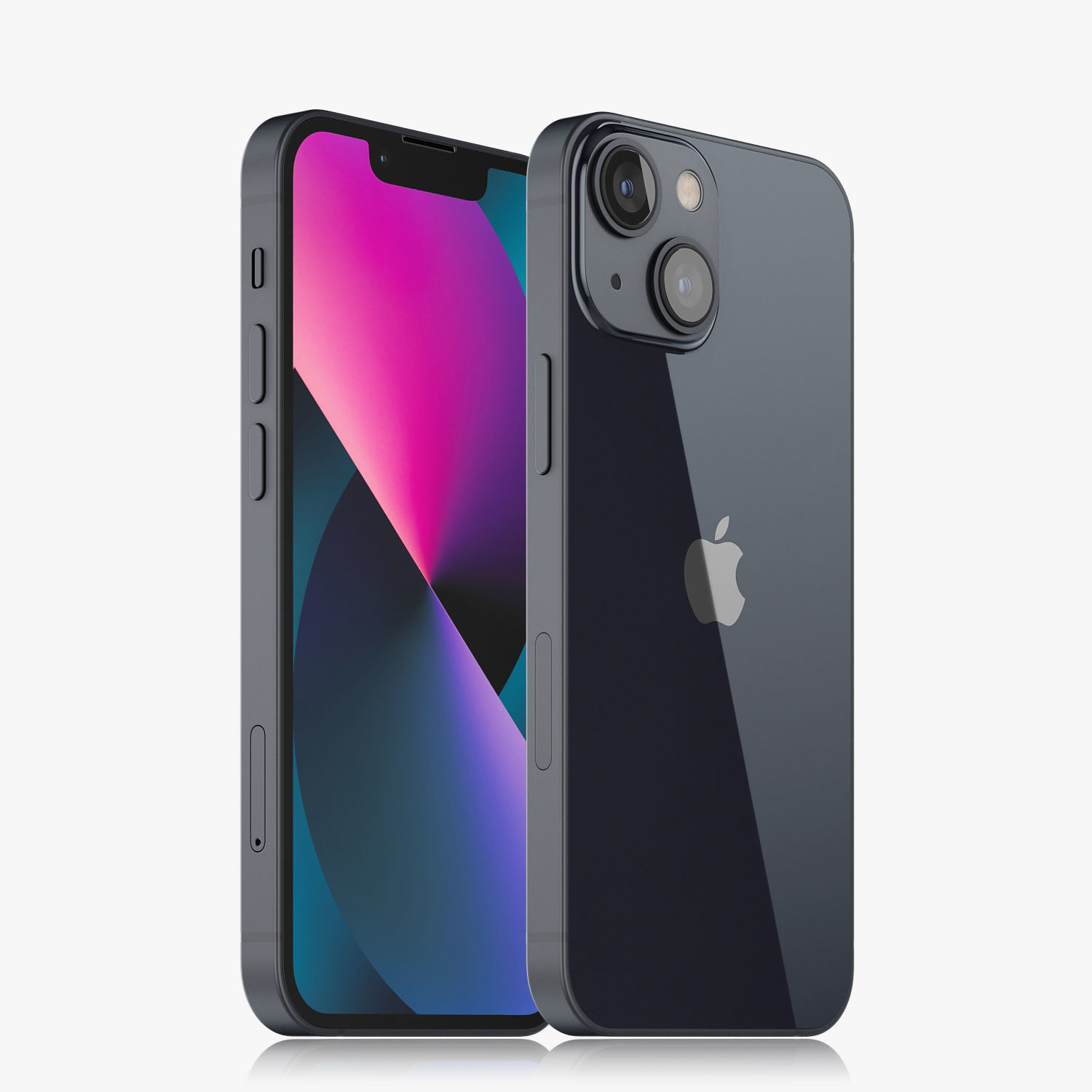 Apple iPhone 13 mini Midnight 3D model_1