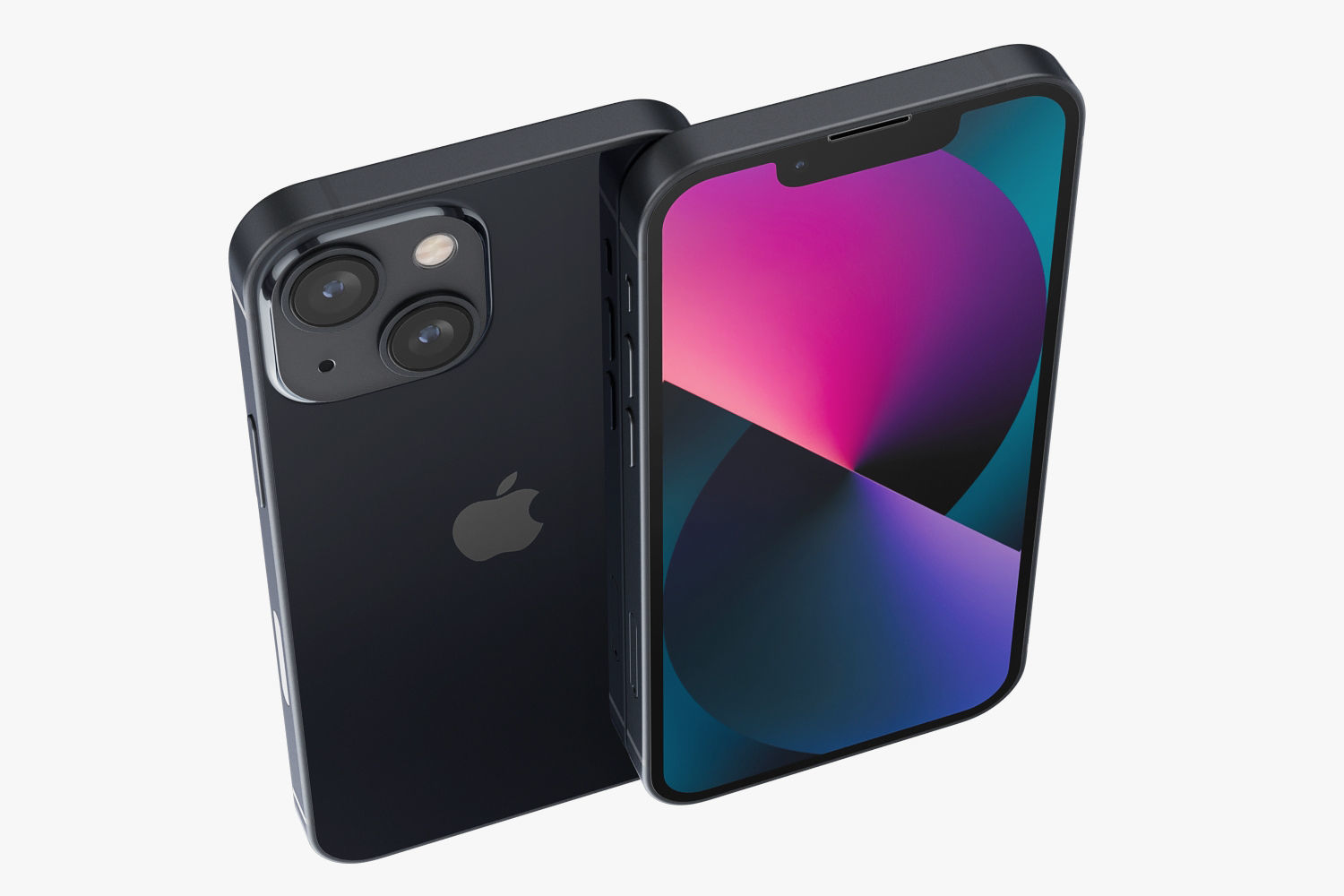 Apple iPhone 13 mini Midnight 3D model_11