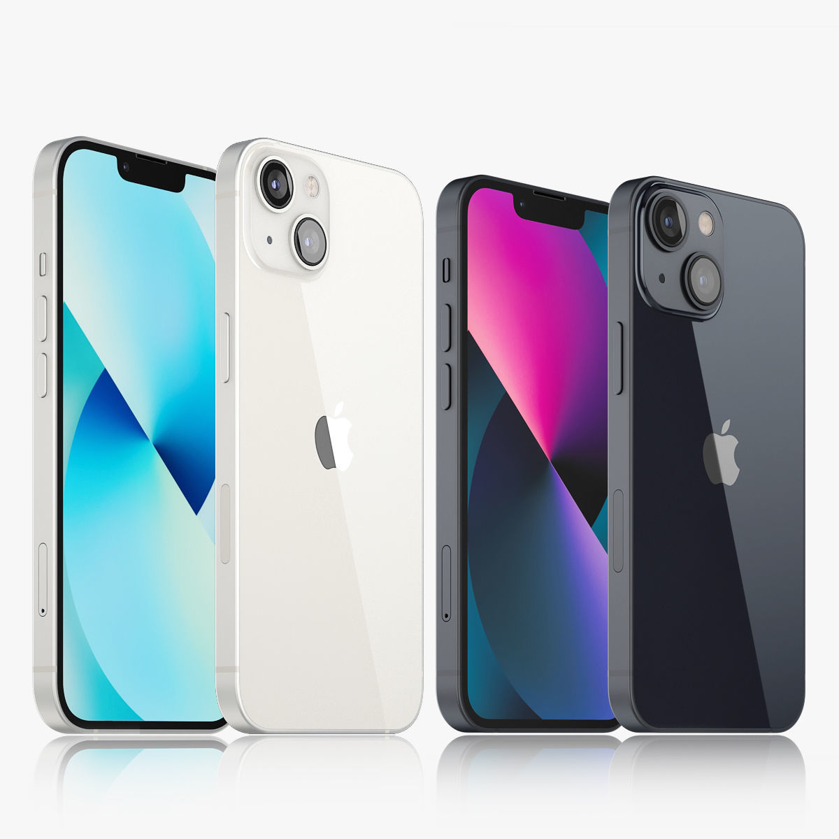 Apple iPhone 13 and 13 mini 3D model_1