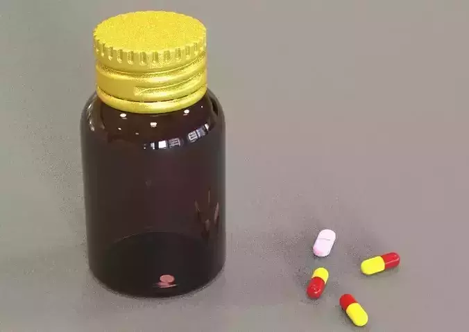 Medicine Bottle 3D print model