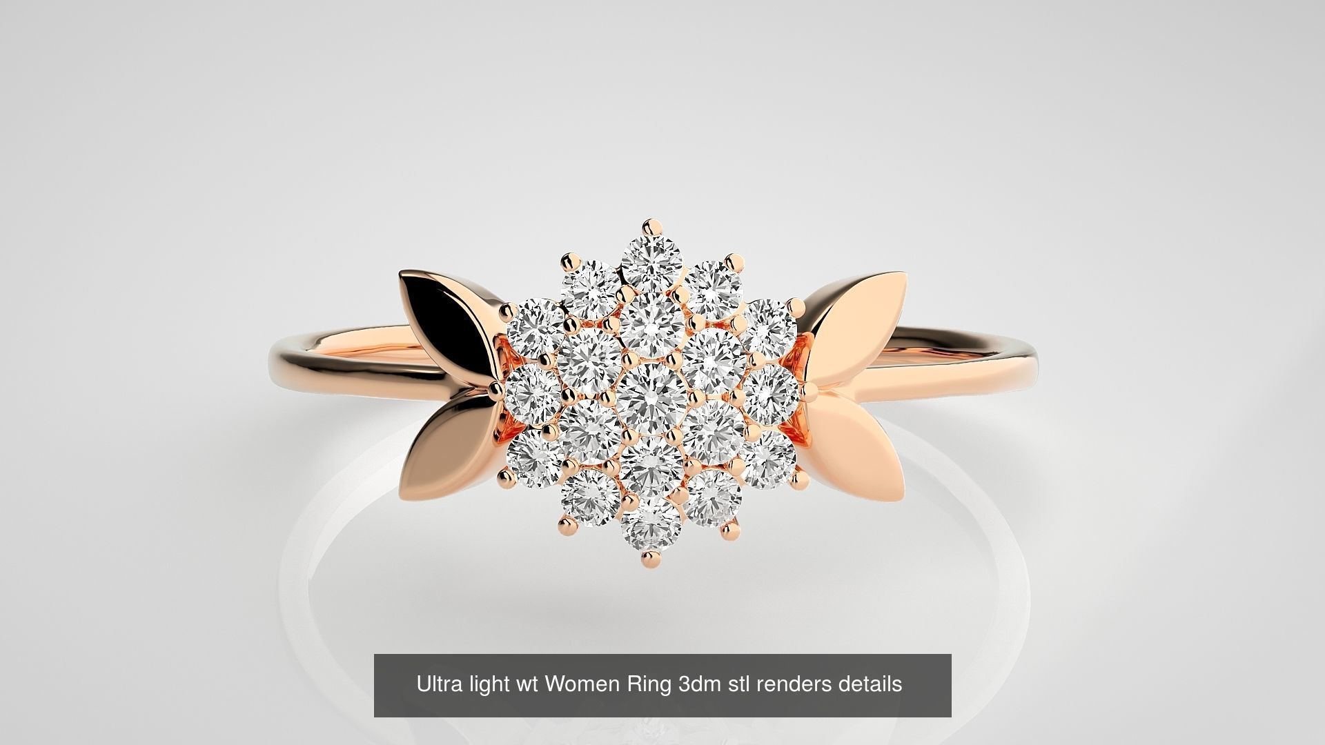 150 Ultra light wt minimalist Women Ring 3dm stl renders 3D Model Collection_54