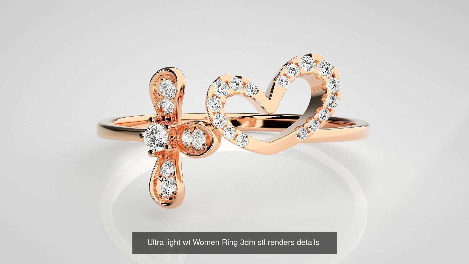 150 Ultra light wt minimalist Women Ring 3dm stl renders 3D Model Collection_112