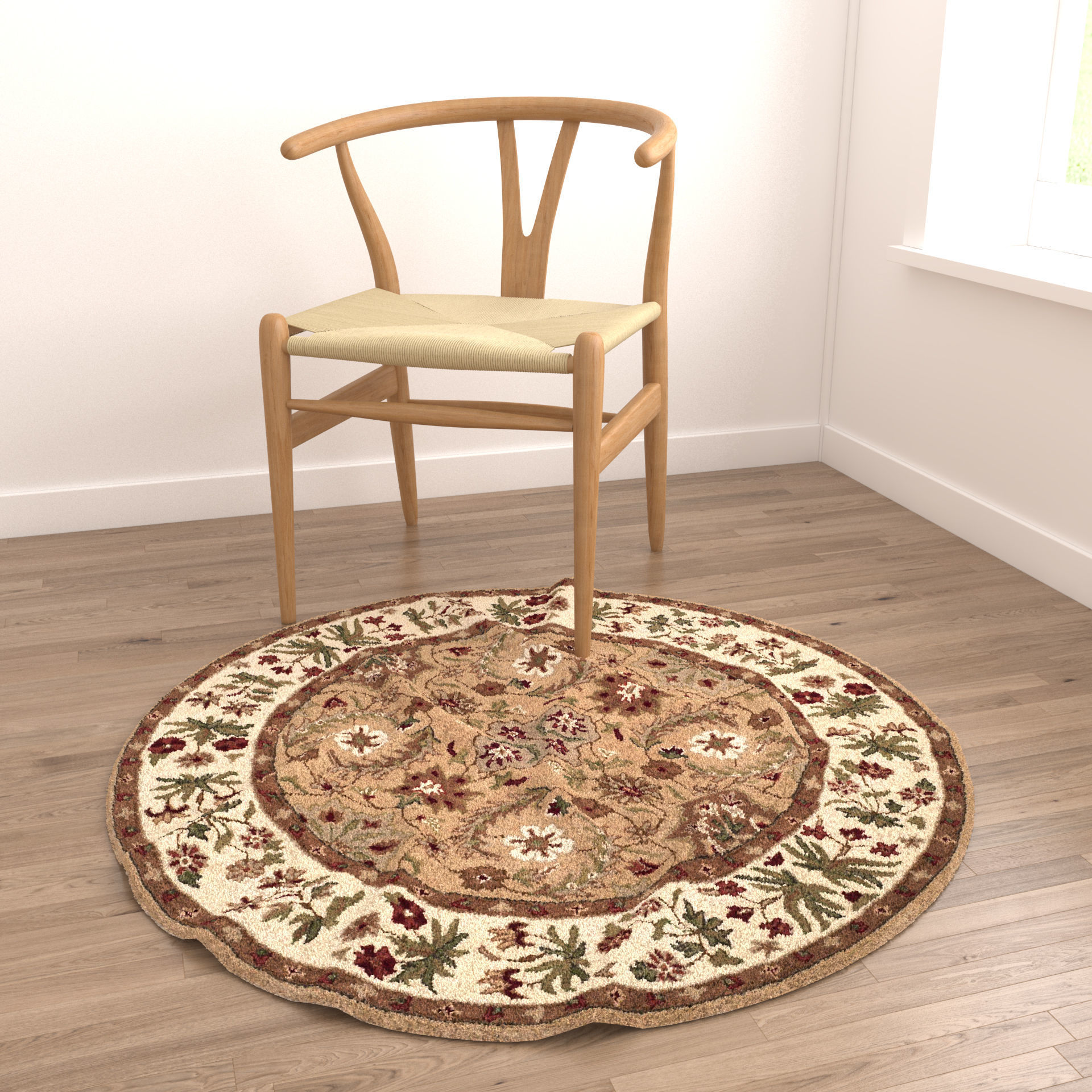 Rugs No 334 Low-poly 3D model_4