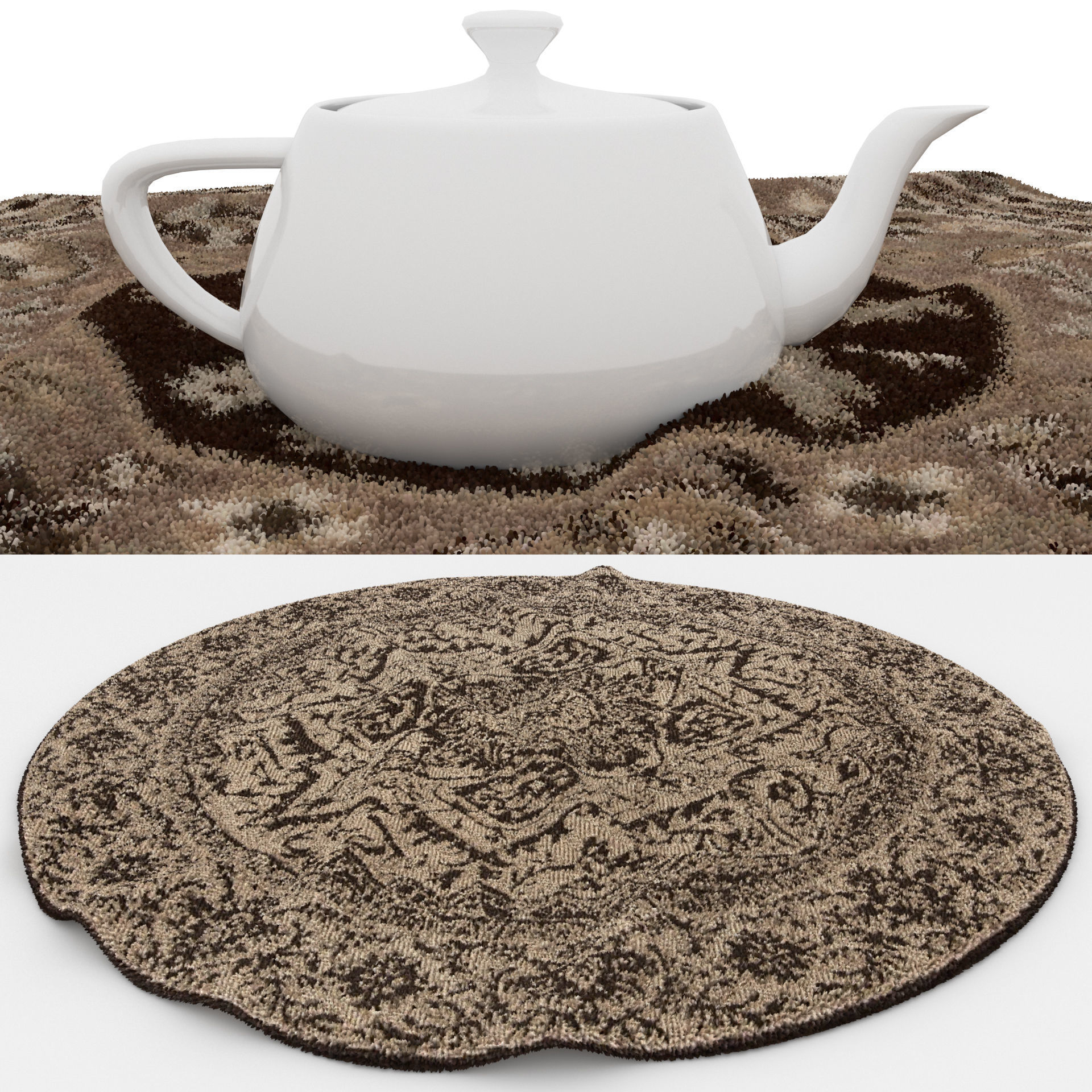 Rugs No 334 Low-poly 3D model_1