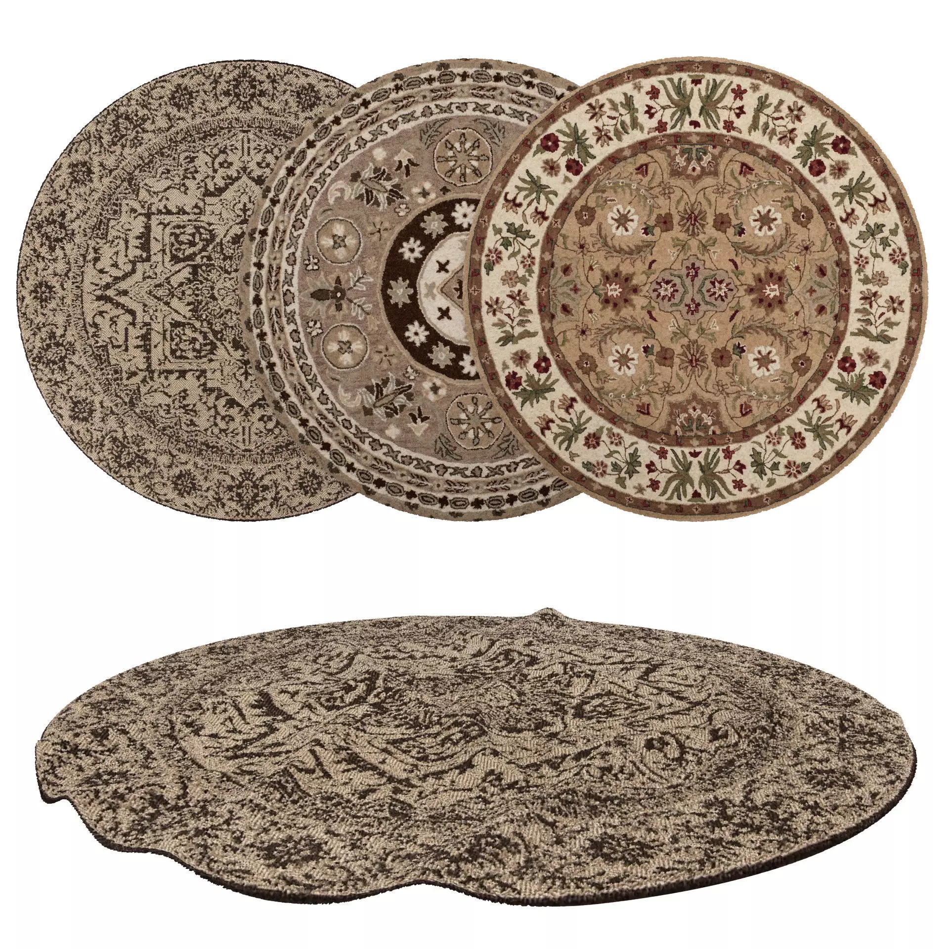 Rugs No 334 Low-poly 3D model_0