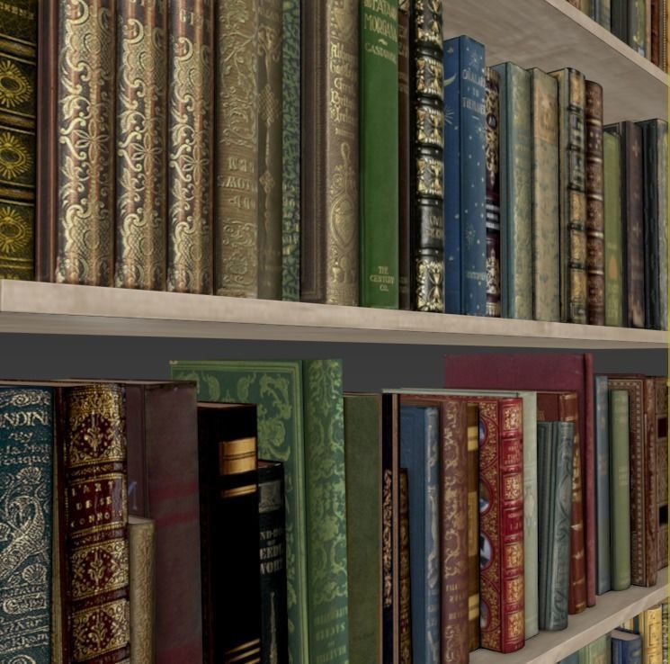 Bookes - Set  01 3D model_8