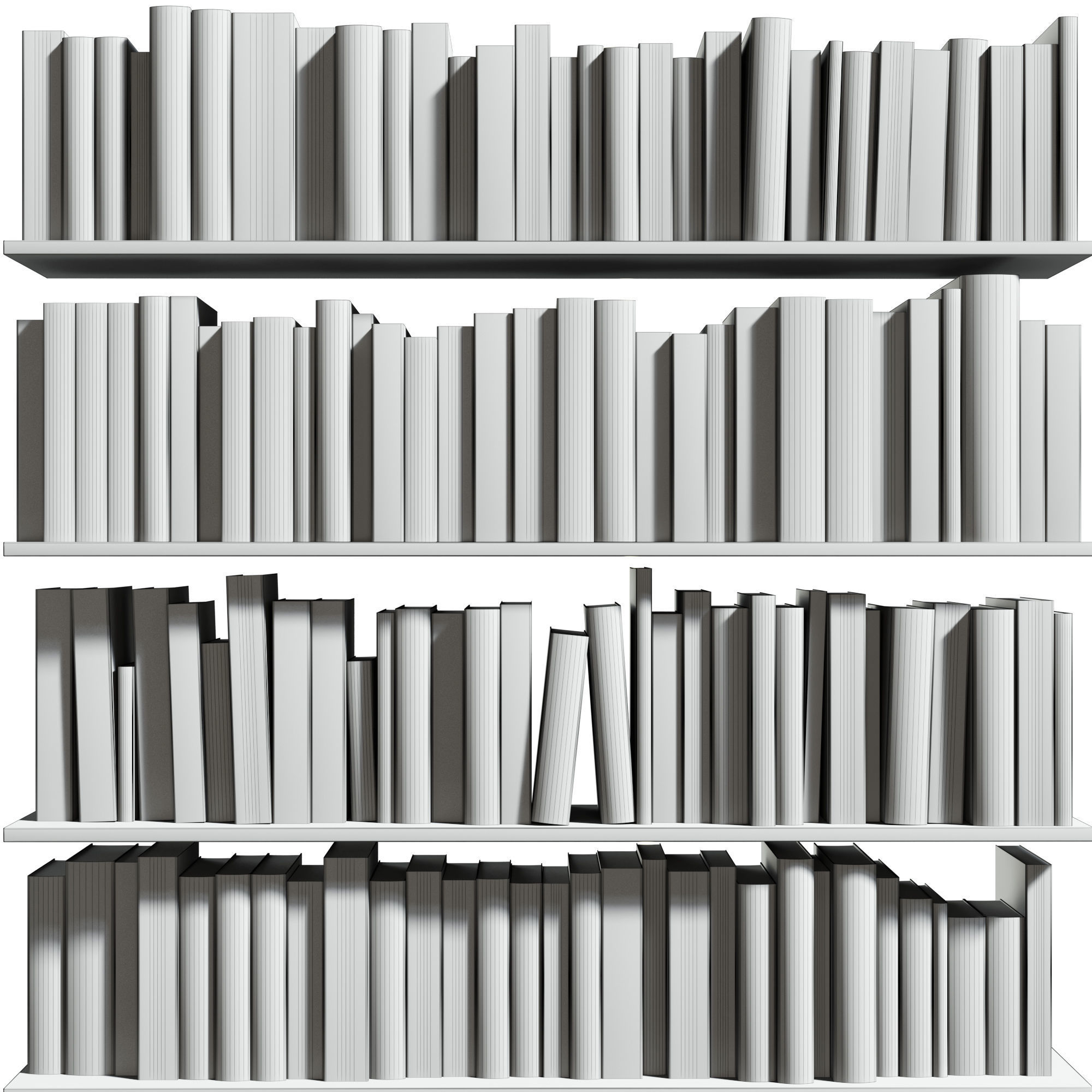 Bookes - Set  01 3D model_4