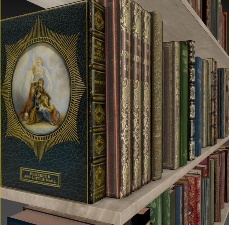 Bookes - Set  01 3D model_9