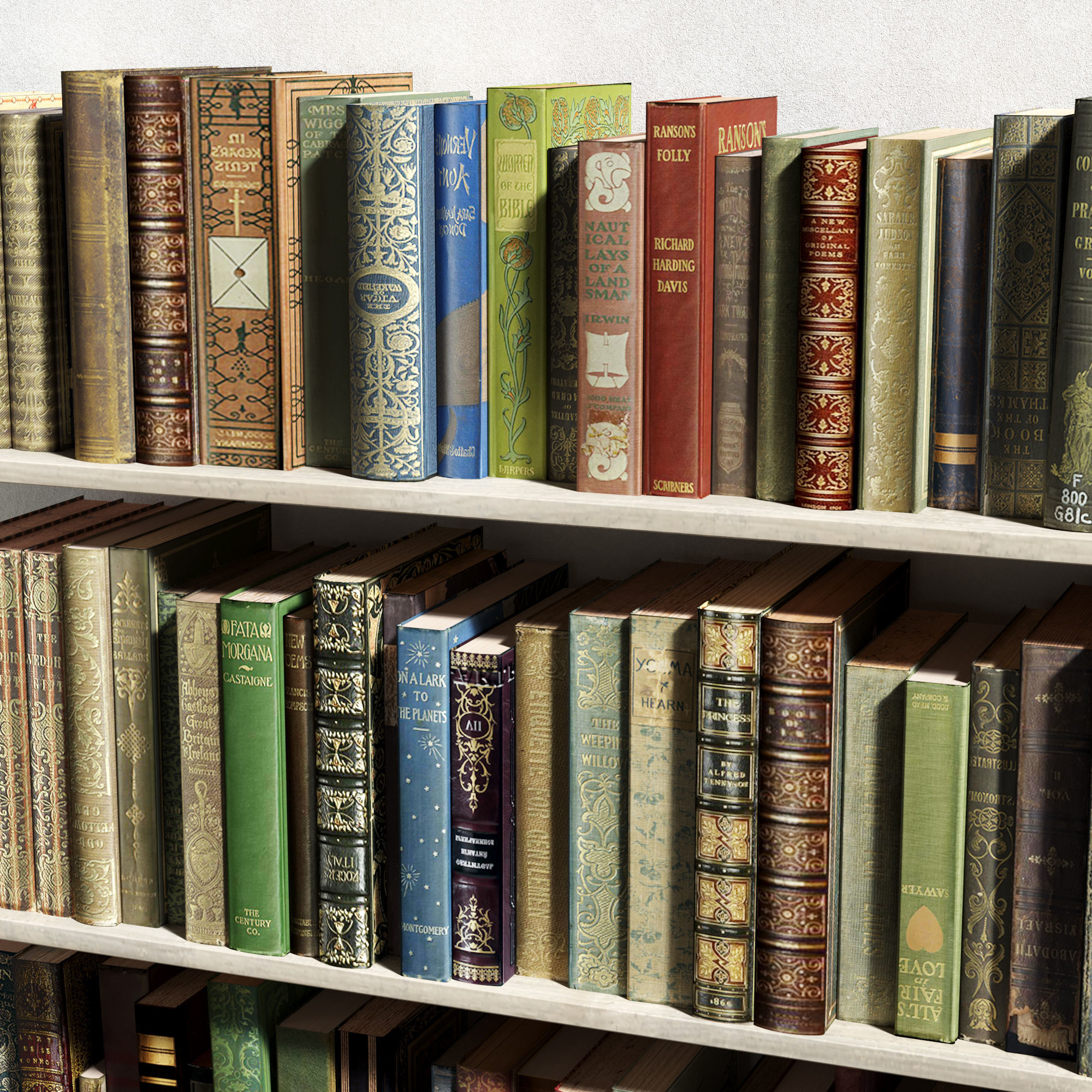 Bookes - Set  01 3D model_3