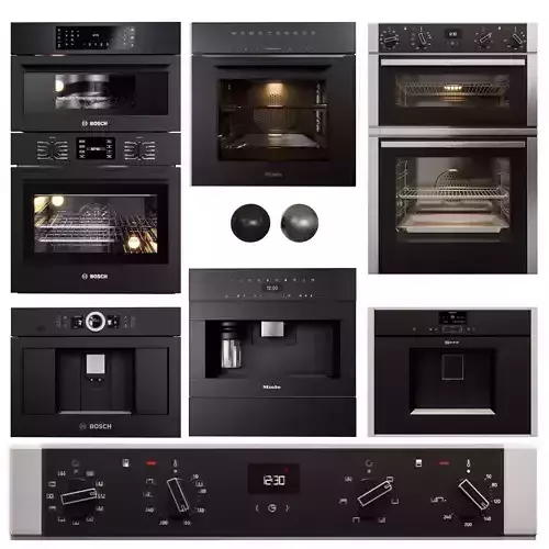  Appliance collection bosch neff  miele Low-poly 3D model