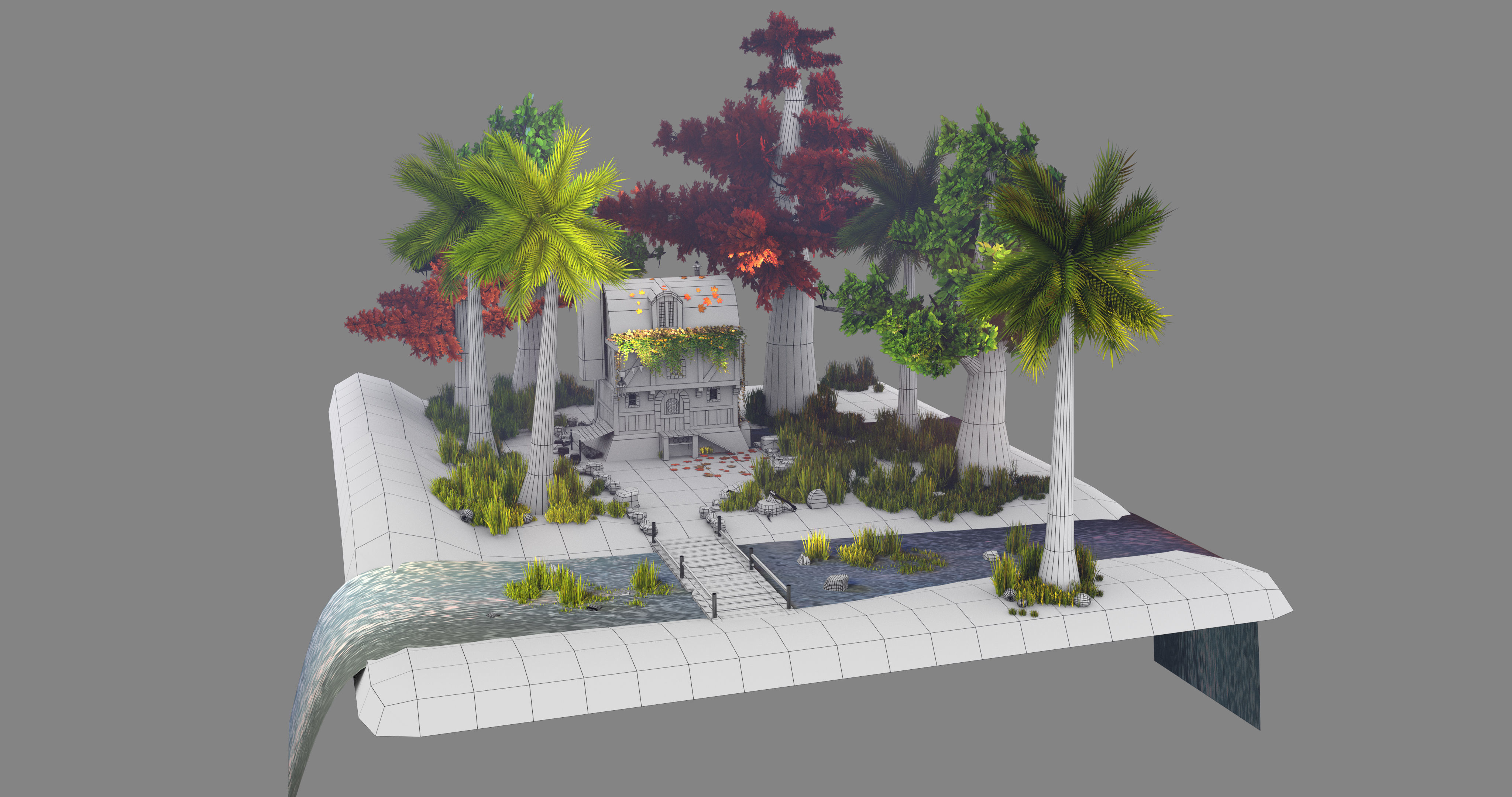 THE GABLES axe Low-poly 3D model_5