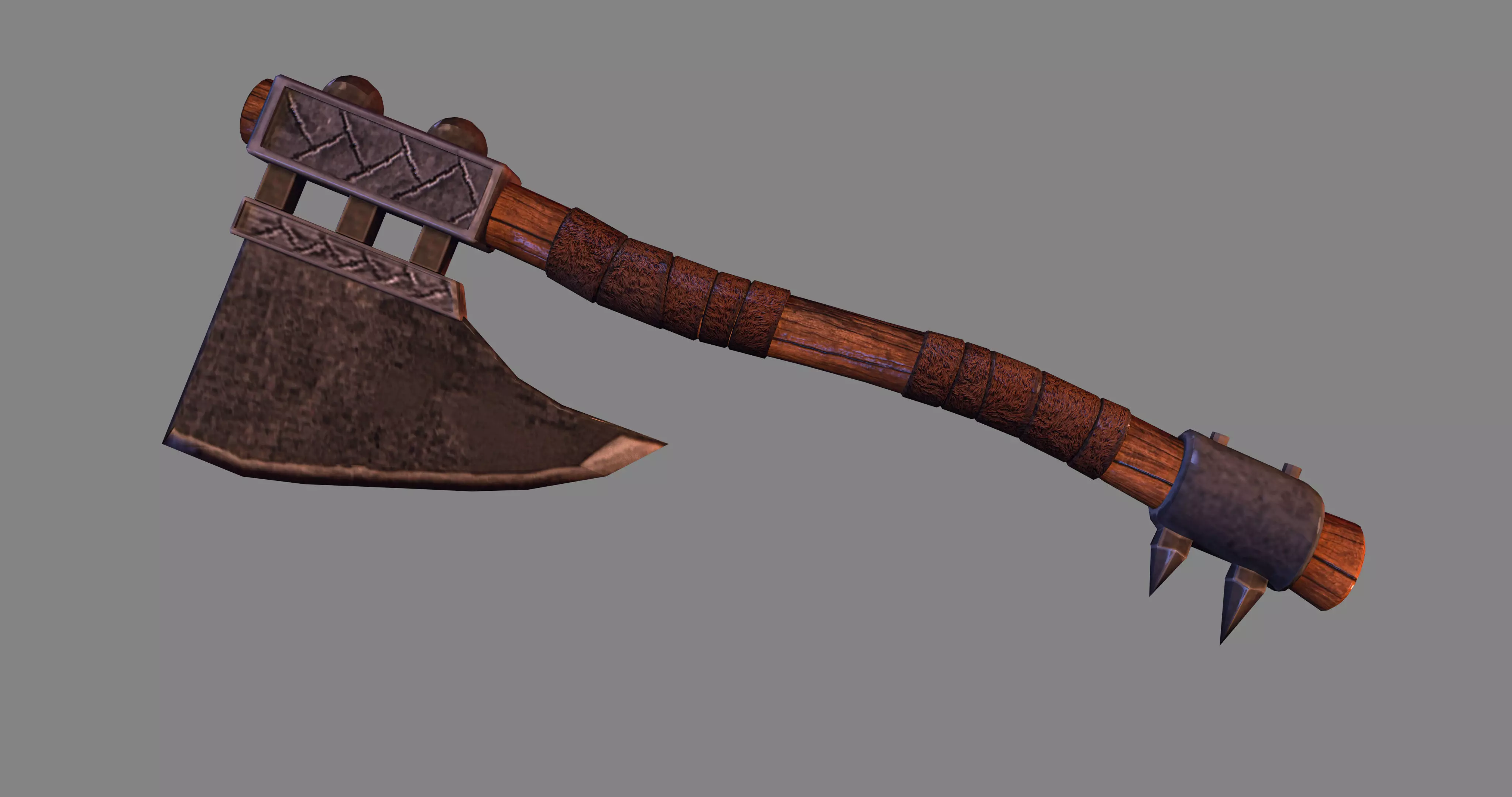 THE GABLES axe Low-poly 3D model_0