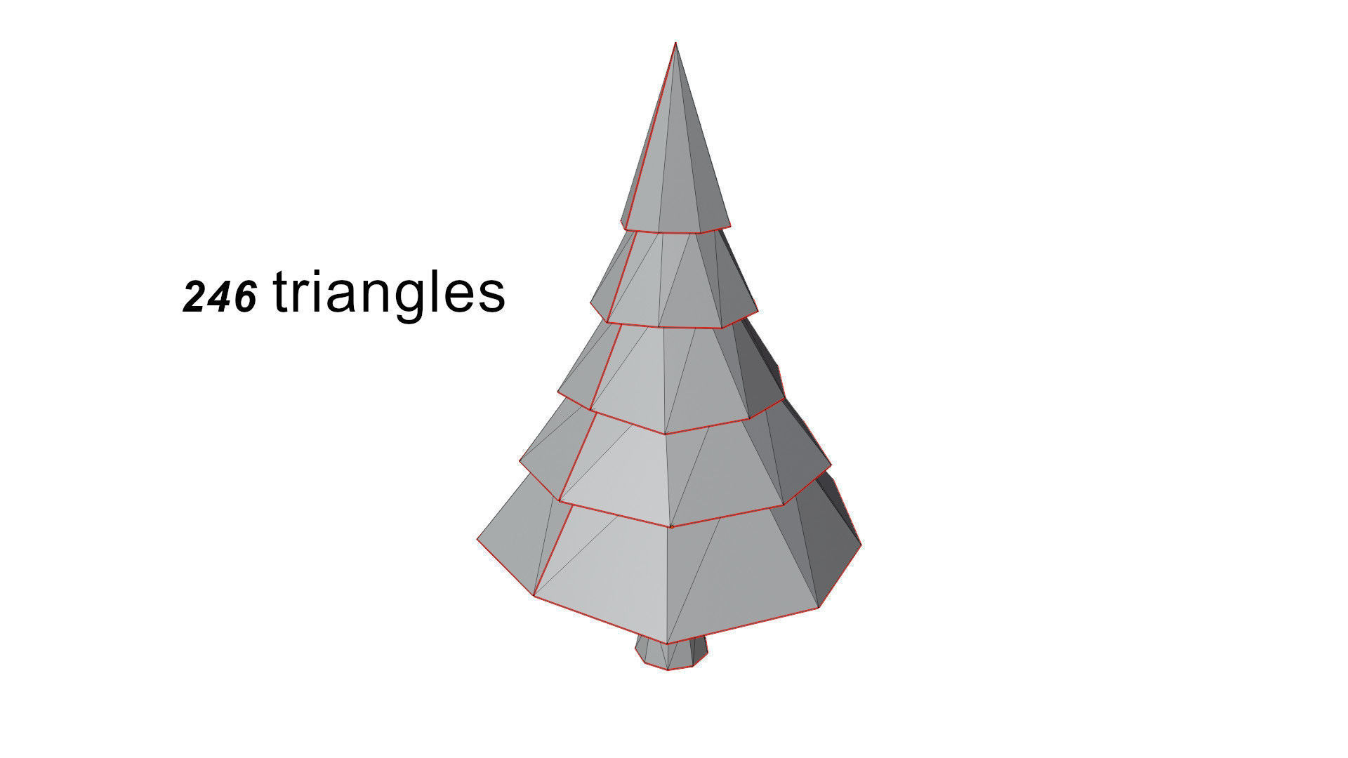 Low poly tree pack Low-poly 3D model_11