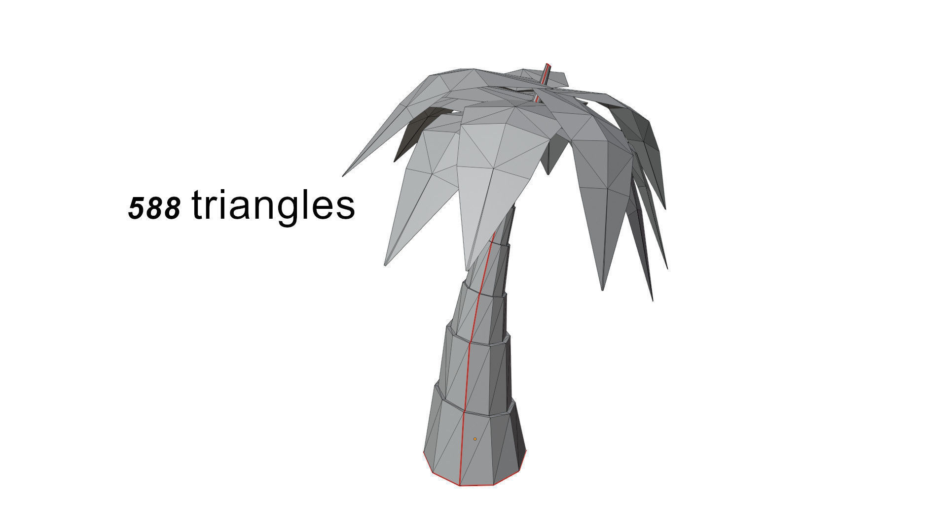 Low poly tree pack Low-poly 3D model_12