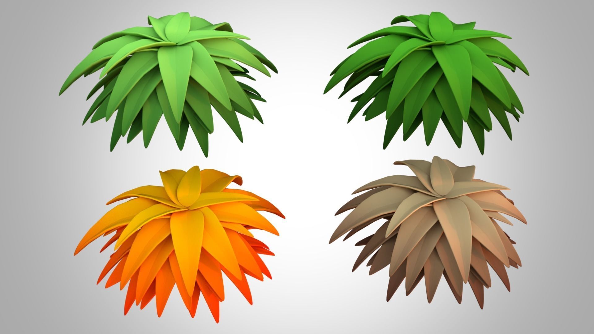 Low poly tree pack Low-poly 3D model_3