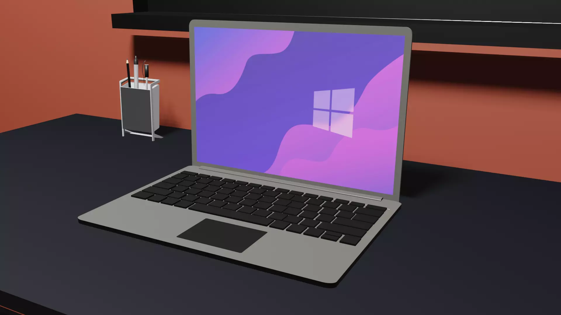 Simple Laptop Free low-poly 3D model