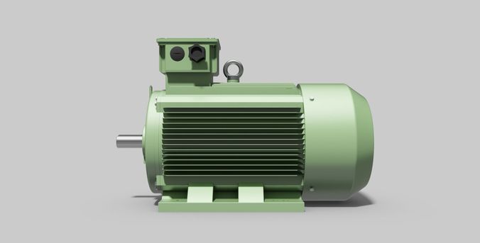 315M-B3 Top 2-Pole - Electric Motor - Free 3D CAD Model 3D model