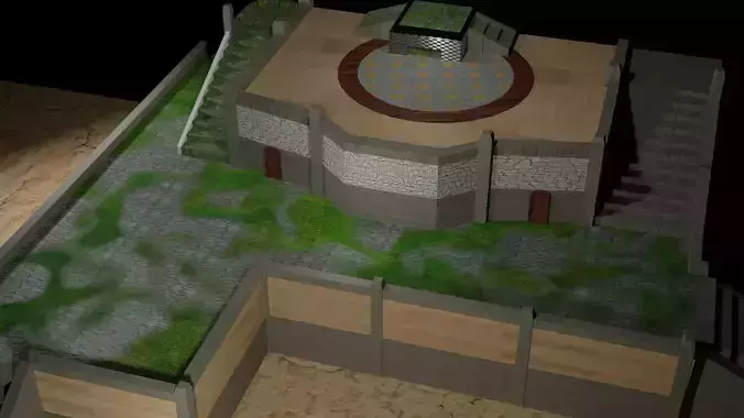 Game Map Design Low-poly 3D model