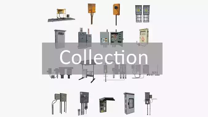 Electrical Box Collection 3D model