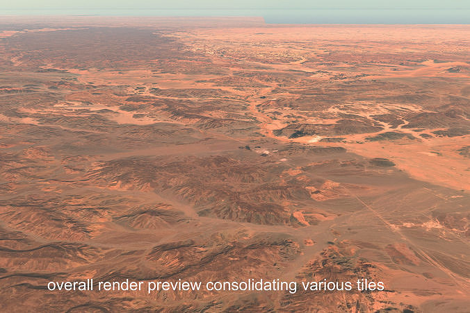 NEOM city KSA terrain 3d topography Collection in Saudi Arabia 3D Model Pack 6