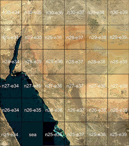 NEOM city KSA terrain 3d topography Collection in Saudi Arabia 3D Model Pack 2