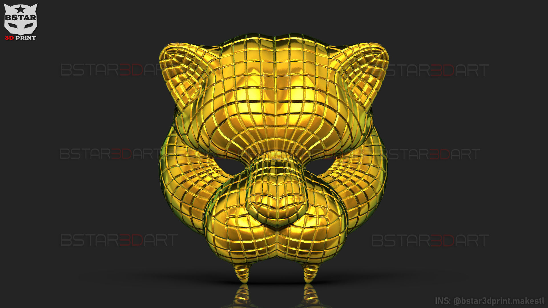 Squid Game Mask - Vip Tiger Mask  Cosplay 3D print model_22