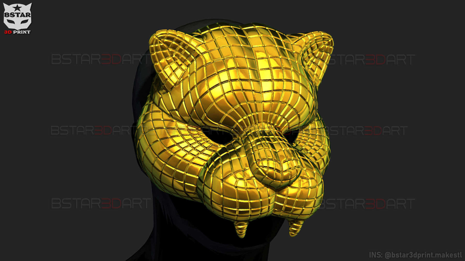 Squid Game Mask - Vip Tiger Mask  Cosplay 3D print model_19