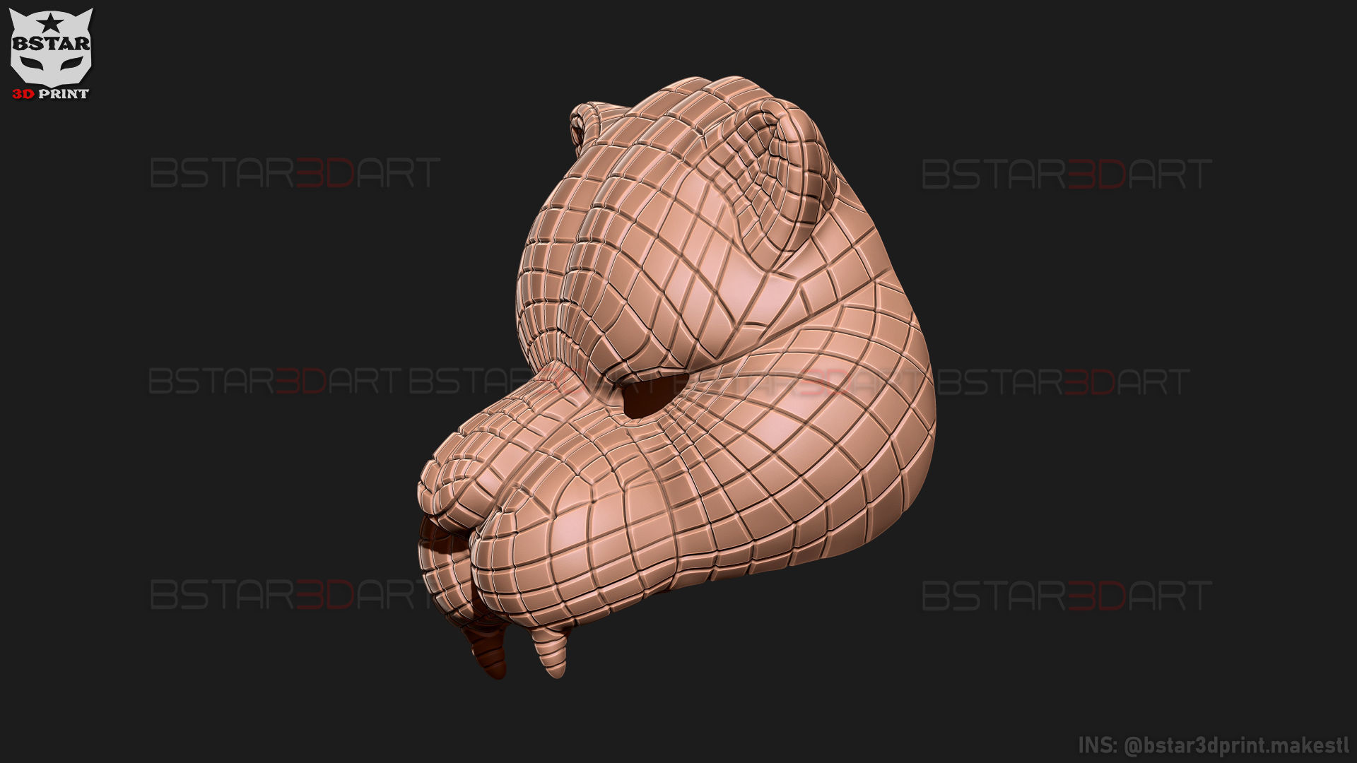 Squid Game Mask - Vip Tiger Mask  Cosplay 3D print model_28