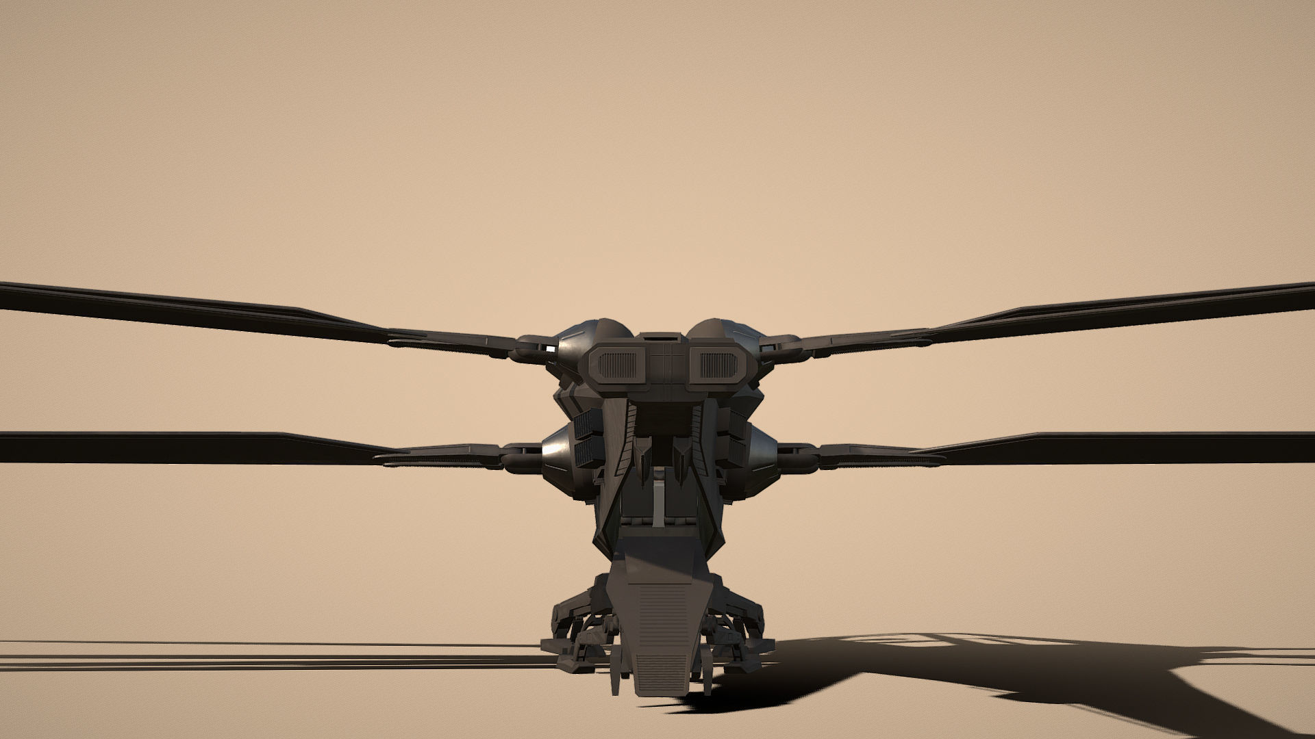 Ornithopter Dune Low-poly 3D model_10