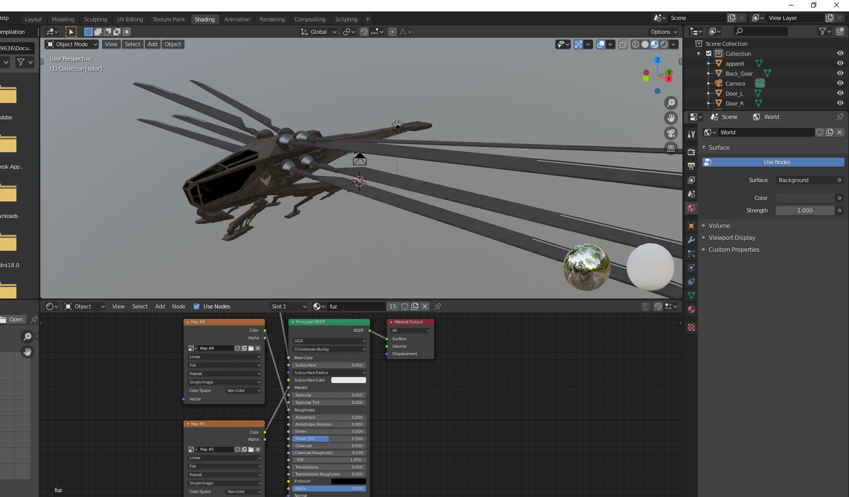 Ornithopter Dune Low-poly 3D model_15