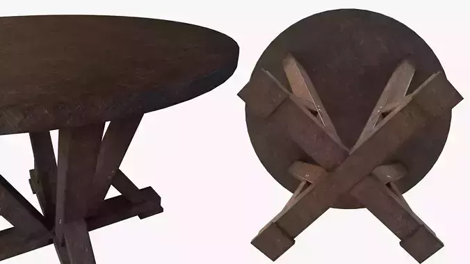 Anna dinning table-old wood