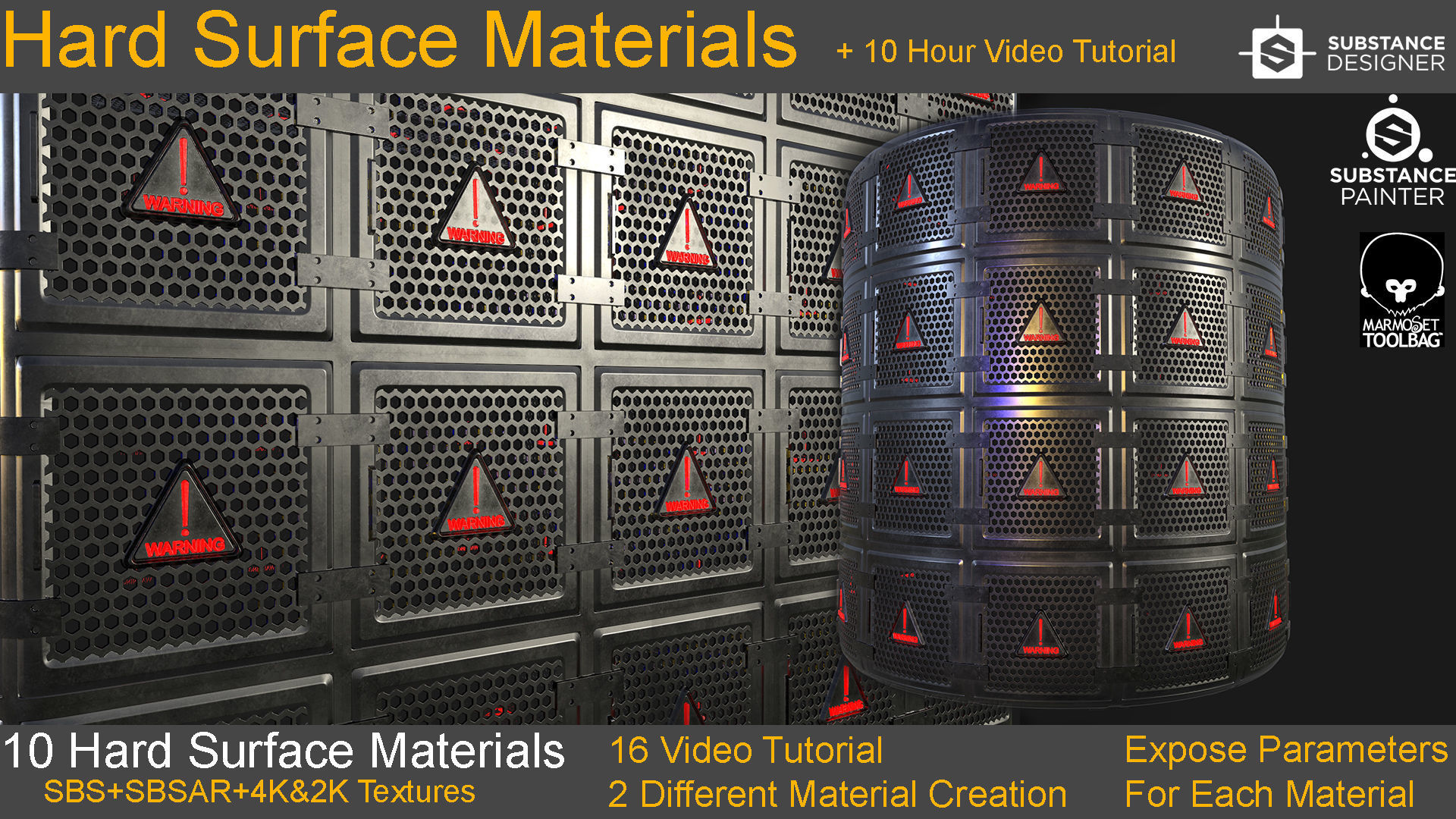 10 Hard Surface Material 10 Hours Video Tutorial Texture_13