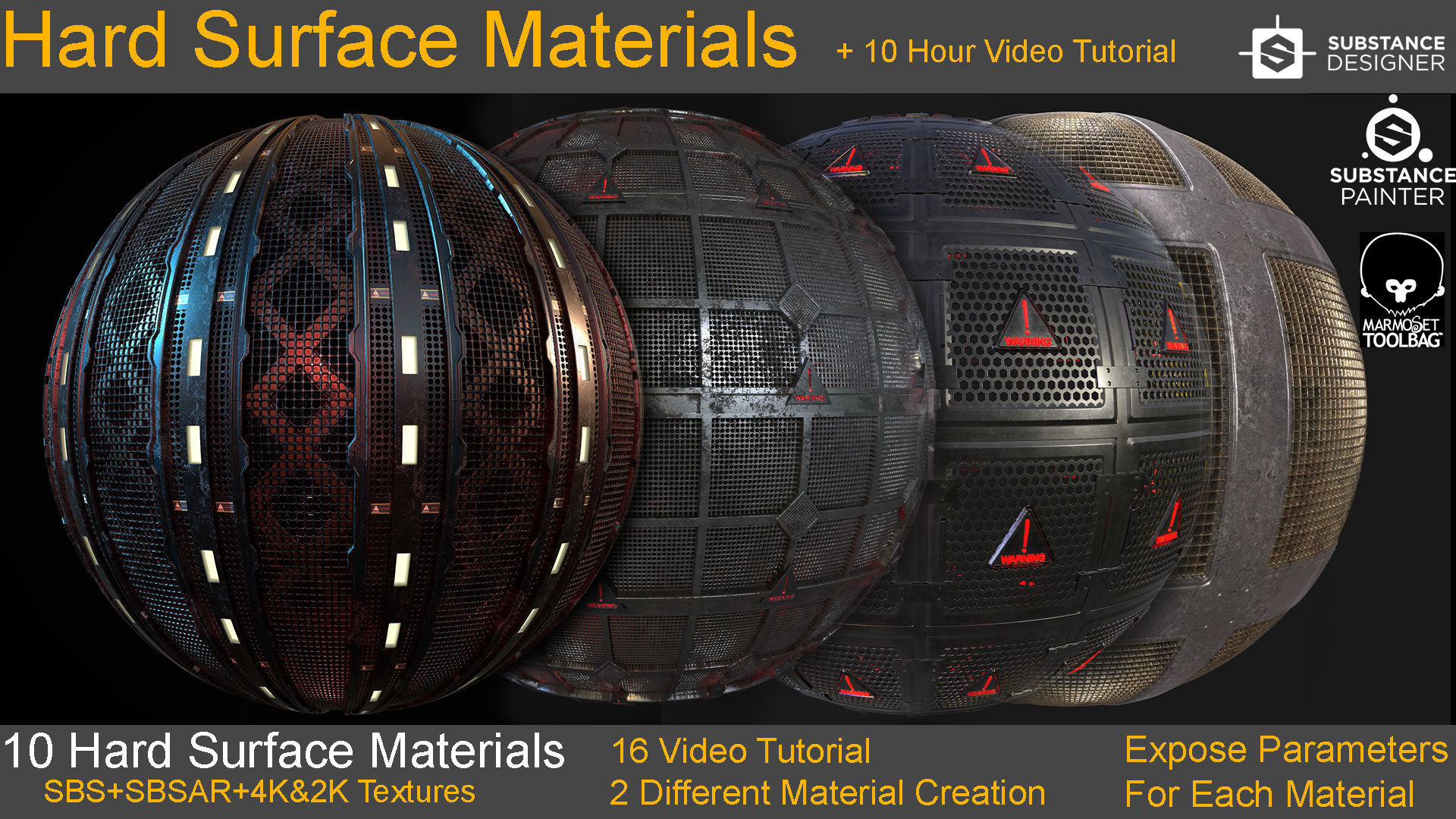 10 Hard Surface Material 10 Hours Video Tutorial Texture_17