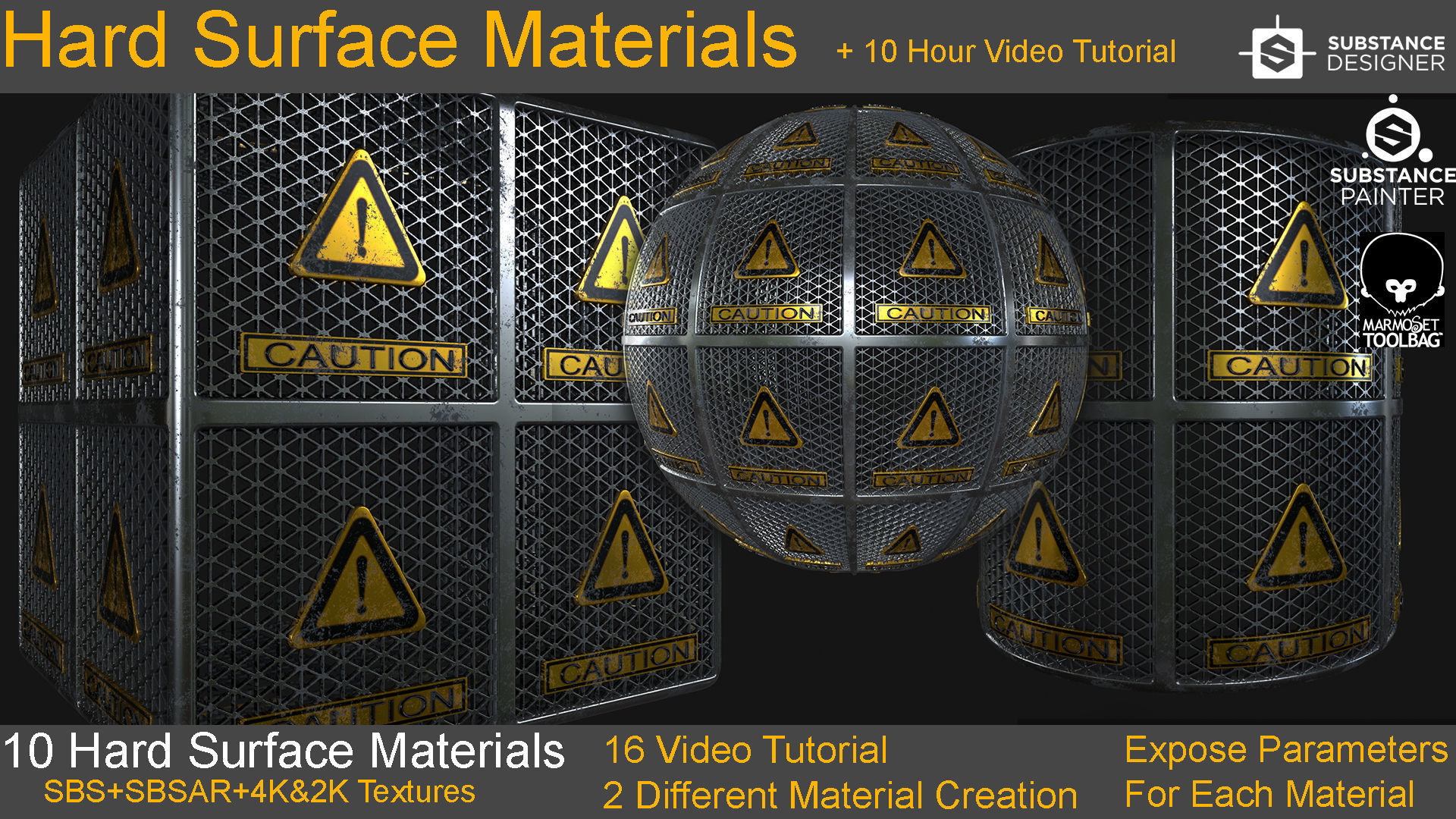 10 Hard Surface Material 10 Hours Video Tutorial Texture_15