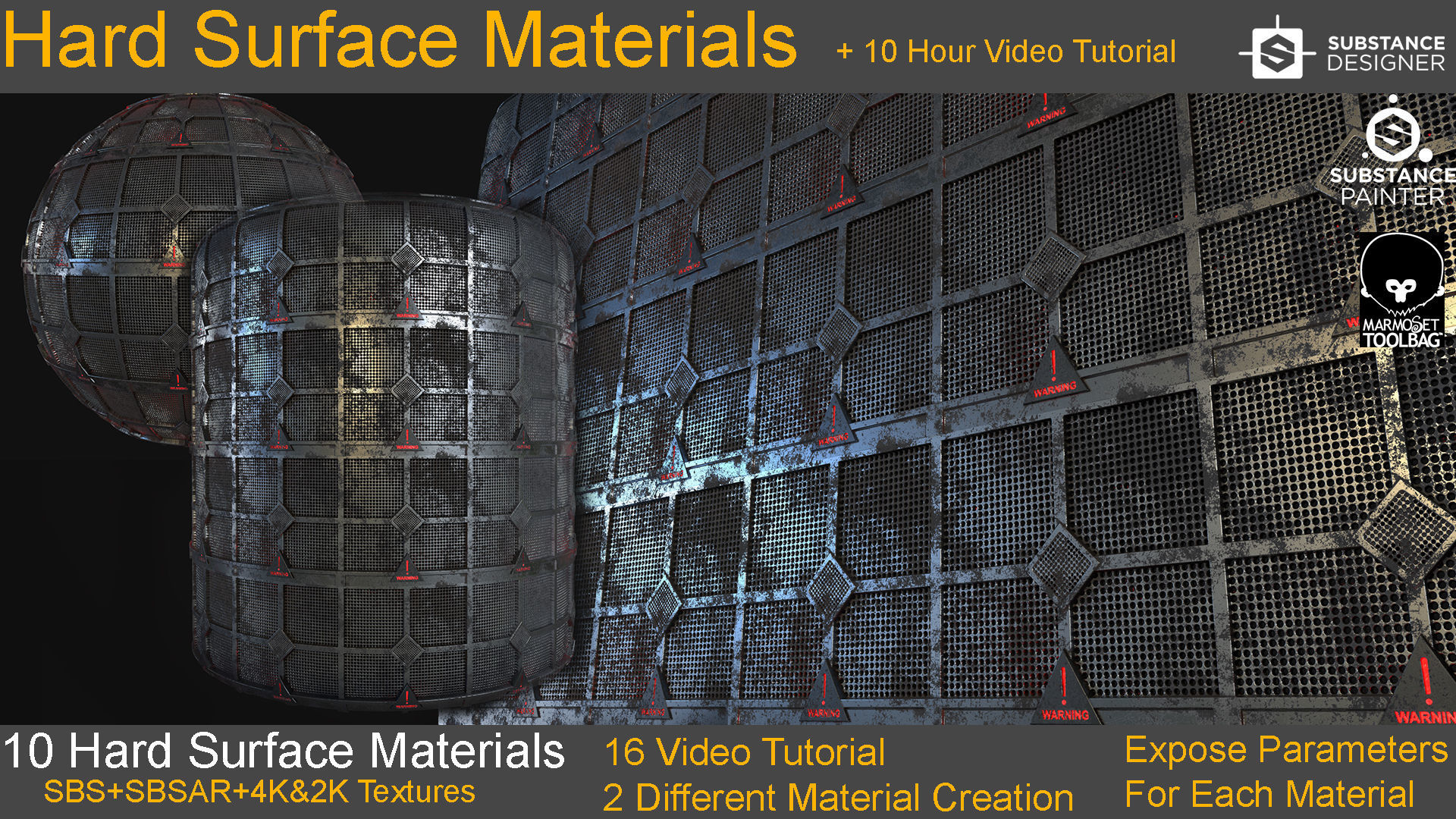 10 Hard Surface Material 10 Hours Video Tutorial Texture_12