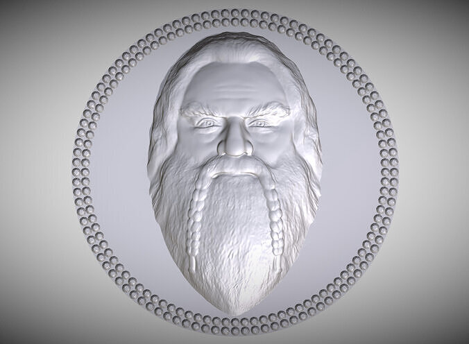 Gimli medallion pendant 3D printing ready stl obj 3D print model
