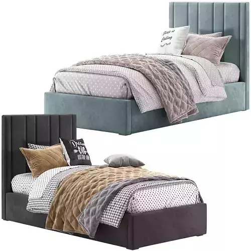 RH TEAGAN UPHOLSTERED PLATFORM TWIN BED
