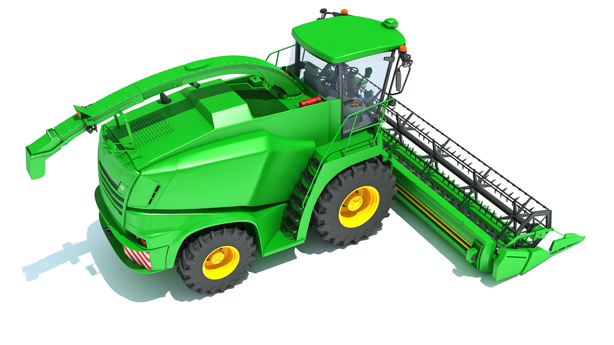 Combine Harvester V44 3D model_6