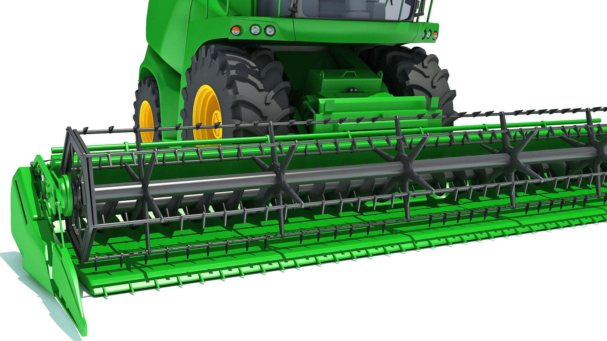 Combine Harvester V44 3D model_16
