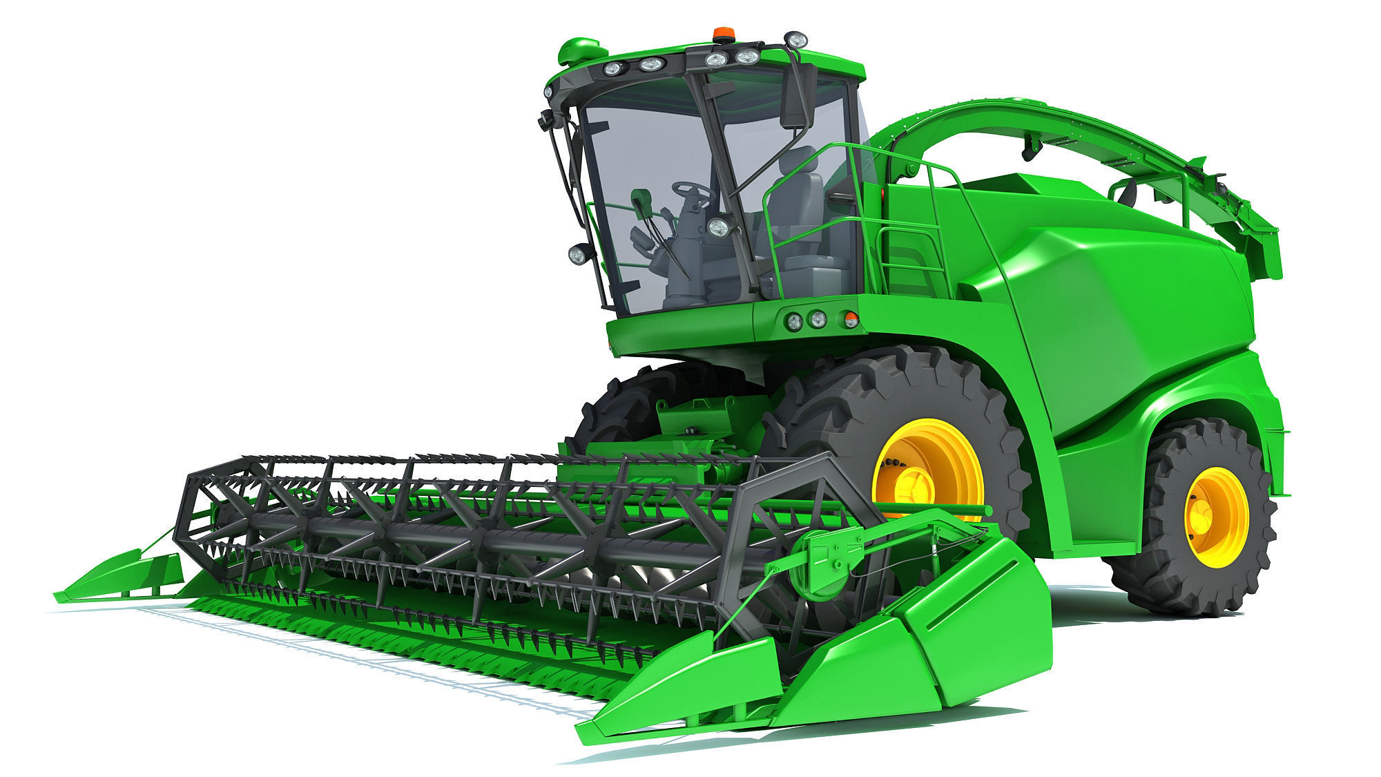 Combine Harvester V44 3D model_13