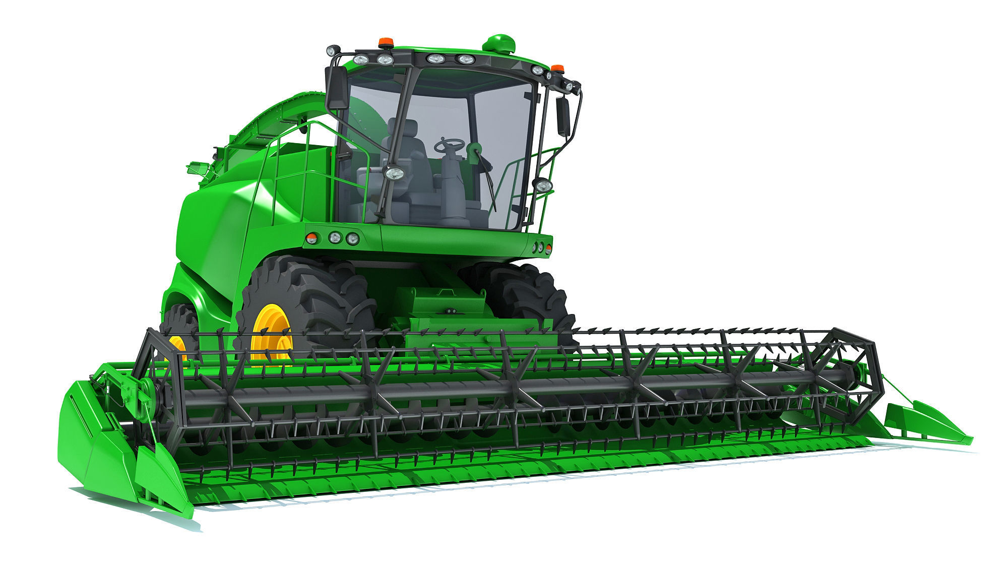 Combine Harvester V44 3D model_9