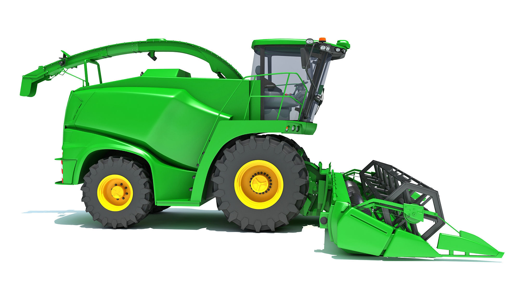 Combine Harvester V44 3D model_7