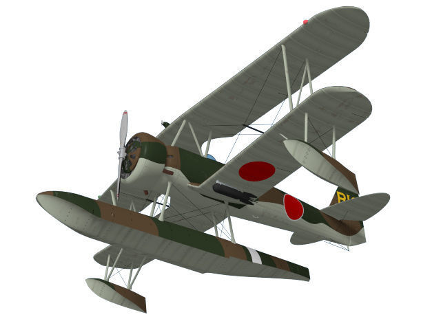 Nakajima  E8N Dave 3D model_3