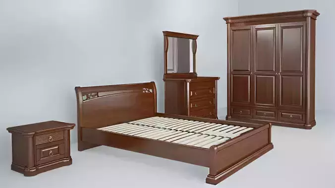 Wooden bedroom furniture set - support Ukraine