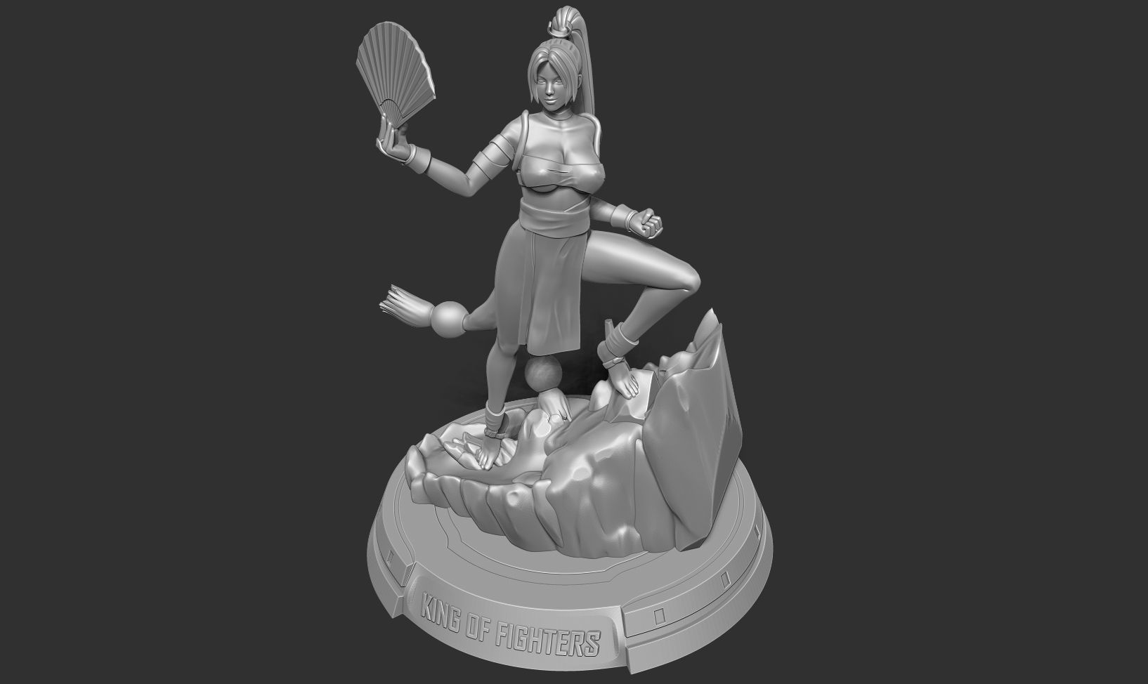 Mai Shiranui 3D print model_26