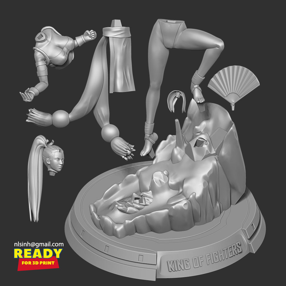 Mai Shiranui 3D print model_2
