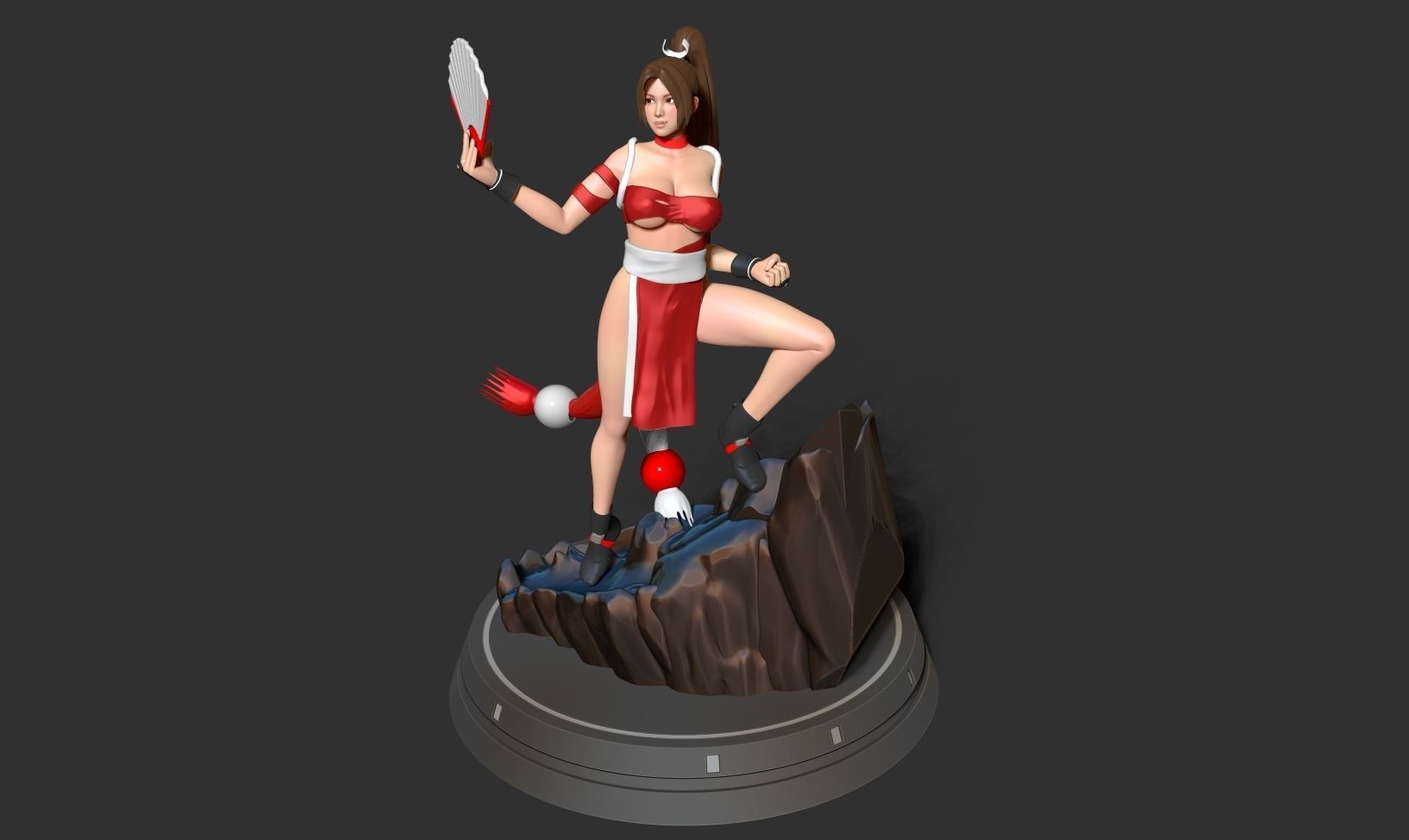 Mai Shiranui 3D print model_25