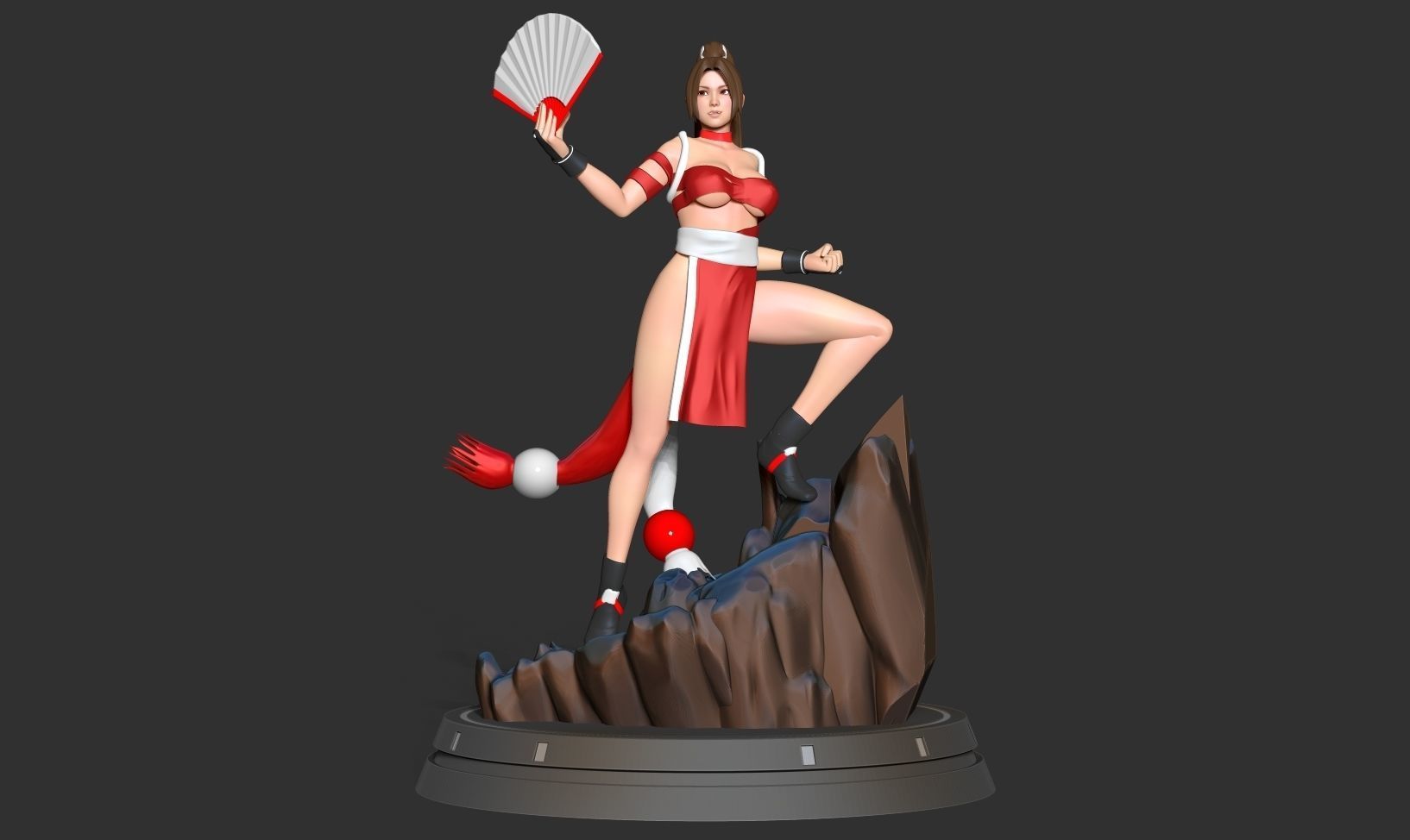 Mai Shiranui 3D print model_15