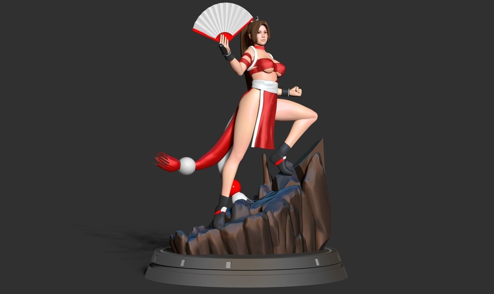 Mai Shiranui 3D print model_19